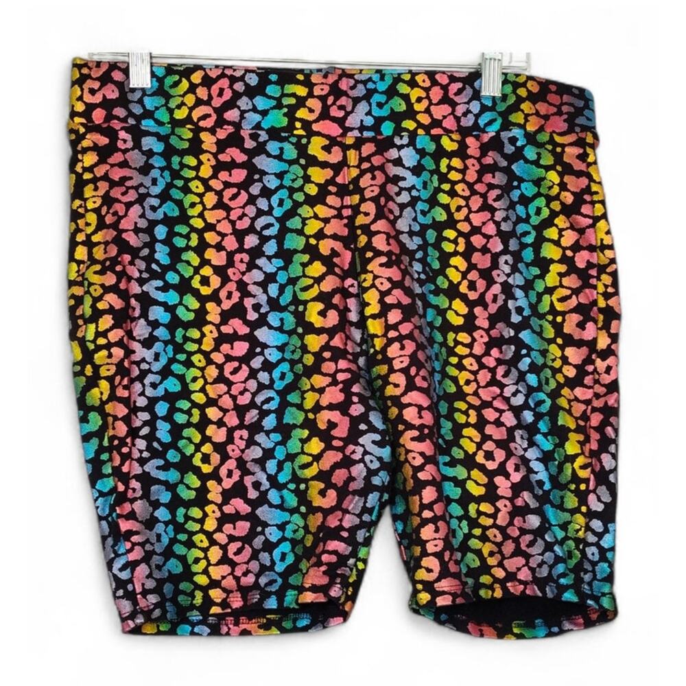 Torrid Rainbow Metallic Animal Print Shorts Size 2